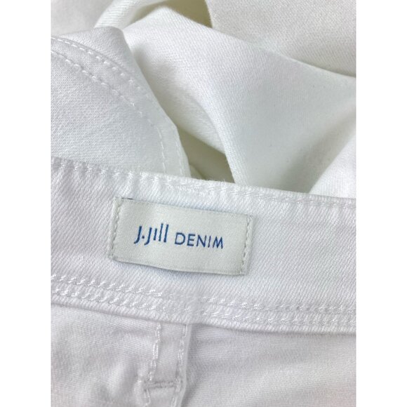 *J. Jill Jeans Womens Size10 White Slim Ankle Authentic Fit Casual Quiet Luxury - Picture 3 of 4